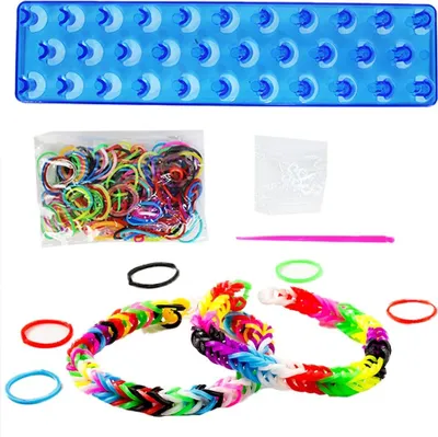 Produktbild von Loom Bänder mit Webrahmen für Mädchen Kinder - 200-teilig