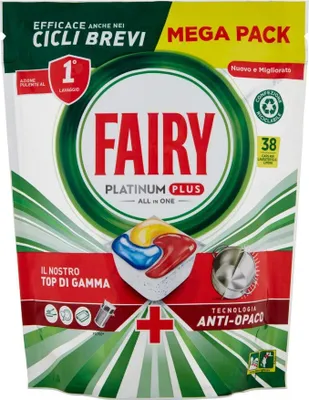 Zdjęcie produktu dla Tablety do myčky Fairy Platinum Plus All in one Lemon, 38 x