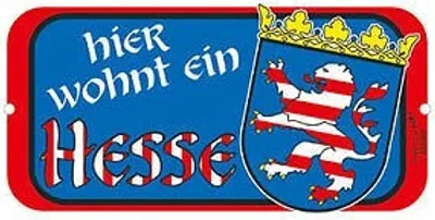 Produktbild von Türschild - Hier wohnt ein Hesse - 308184
