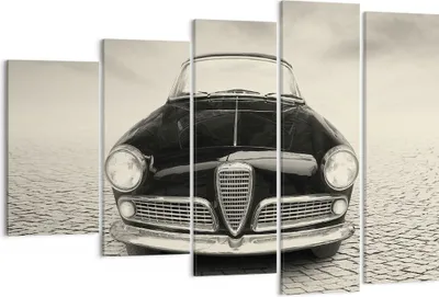 Produktbild von Bild auf Leinwand - Leinwandbild - 5 Teile - Alpha Romeo Giuletta - 150x100cm - Wand Bild - Wanddeko - Wandbilder - Leinwanddruck - Bilder - Wanddekoration - Leinwand bilder - EG150x100-4210