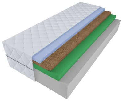 Zdjęcie produktu dla Materac piankowy ALAN 90x200 KOKOS 20cm HR z kokosem H5 - TWARDY