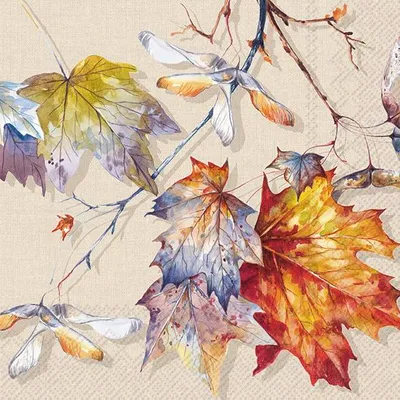 Produktbild von AUTUMN BRANCH Cream Lunch-Servietten L1014660
