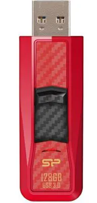 Produktbild von Silicon Power Blaze B50, 128 GB, USB Typ-A, 3.2 Gen 1 (3.1 Gen 1), 90 MB/s, Schutzhülle, Schwarz