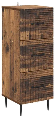 Zdjęcie produktu dla Szafka z Szufladami Stare drewno 33 x 34,5 x 89,5 cm