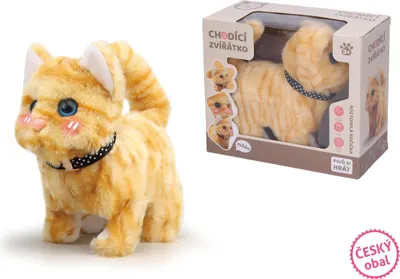 Zdjęcie produktu dla Kot chodzący z efektami 16cm - opakowanie czeskie
