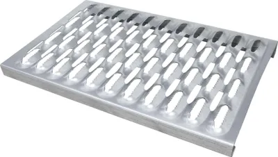 Produktbild von DAPRONA Laufrost für Schornsteinfeger, verzinkt Silber 100cm, Robustes Gitterrost, Nutzbar als Fluchtweg