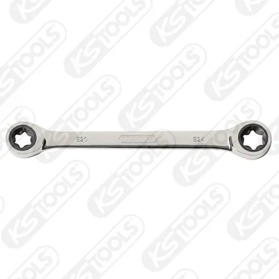 Produktbild von KS TOOLS Ratschen-Doppelringschlüssel 503.4351 Chrom-Vanadium-Stahl 70g