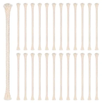 25 Baumwolldochte für Öllampen, 3/4 Zoll, 16 cm