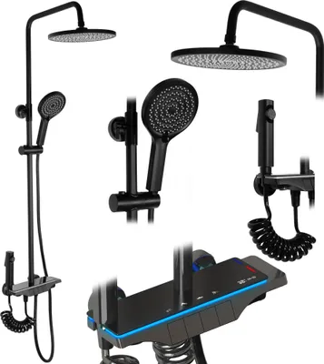 Produktbild von Rea Duschgarnitur Savio Led Black