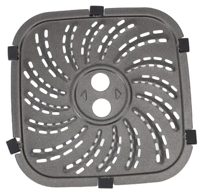 Obrázek produktu pro Náhradní grilovací deska pro fritézy řady PowerXL, nerezový rošt na grilovací pánve, kompatibilní s modely 6QT a 8QT, rozměry 22,5 x 22,5 cm / 8,9 x 8,9 palce