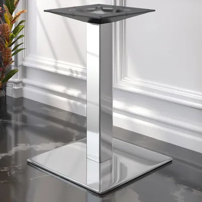 Produktbild von MADRID | Bistro Tischgestell | Edelstahl | Höhe: 71 cm | Säule: 6 x 6 cm | Bodenplatte: 40 x 40 cm | Restaurant, Gastro