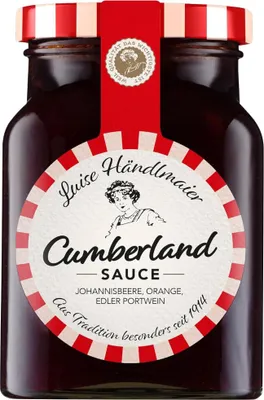 Zdjęcie produktu dla Händlmaier Cumberland Sauce zrównoważony sos słodko-pikantny słoik 320 ml