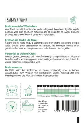 Produktbild von Barbarakresse Barbarea Vulgaris | Kressesamen von Hortitops