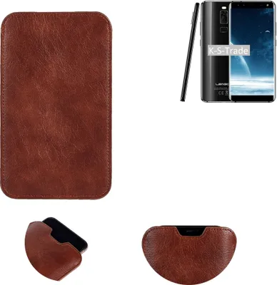 Produktbild von K-S-Trade Schutzhülle Handyhülle kompatibel mit Leagoo S8 Handytasche Kunstleder Sleeve in braun