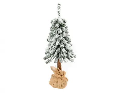 Obrázek produktu pro Nohel Garden Stromek SMRK umělý vánoční zasněžený na dřevěném kmeni 50cm