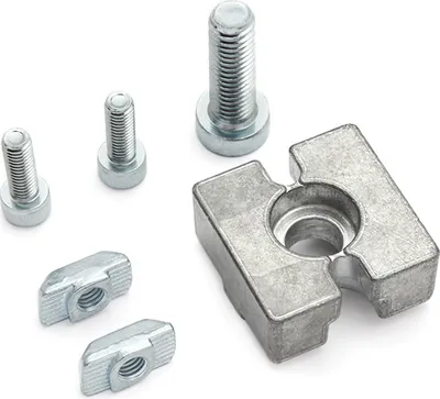 Produktbild von T-Verbindungsplatte SAPLA 30 B-Type Nut 8 mit Befestigungssatz