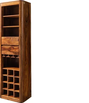 Image de MASSIVMOEBEL24 | Étagère à vin 50x36 Palissandre ciré Noisette TORONTO #249