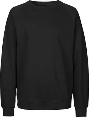 Produktbild von Neutral O63001 | Uni Sweatshirt / 100% Fairtrade-Baumwolle - Farbe: Black - Größe: M