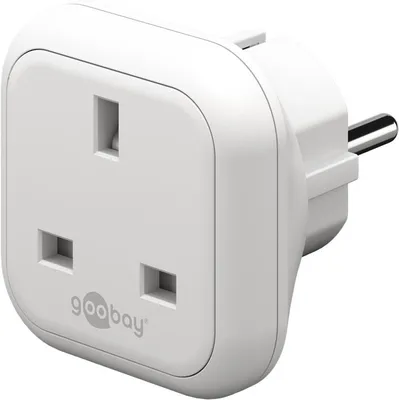 Produktbild von Reiseadapter UK auf Europa, weiß