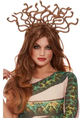 Image de Smiffys - « Medusa » : diadème à chaîne serpent pour femme, en plastique SM3664 (taille unique) (doré)