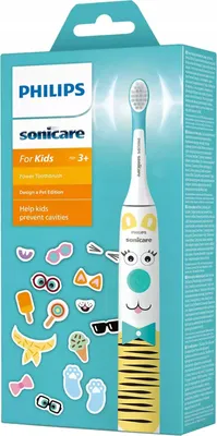 Produktbild von Philips Zahnbürste For Kids Design a Pet Edition / HX3601/01 Weiß (HX3601/01)