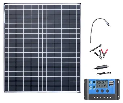 Zdjęcie produktu dla Generator solarny, kontroler ładowania 100A, port ładowania USB, 1 KM, 20WBKL