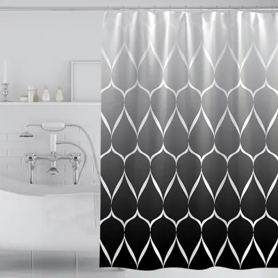 Produktbild von Omgoods – Duschvorhang, wasserdicht mit Anti-Schimmel-Beschichtung, 220 x 200 cm