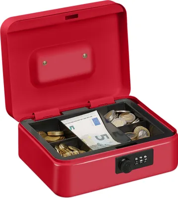 Obrázok produktu pre Pokladnička s číselnou kombináciou RD30695, červená