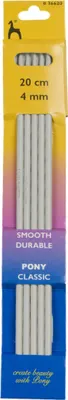 Immagine prodotto di Aghi per calze - 5 pezzi/set - 4 mm / 20 cm di lunghezza - Argento