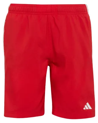 Productafbeelding van adidas jongens zwemkleding, 3-stripes, kleur: bessrood/wit, geschikt voor kinderen van 15-16 jaar