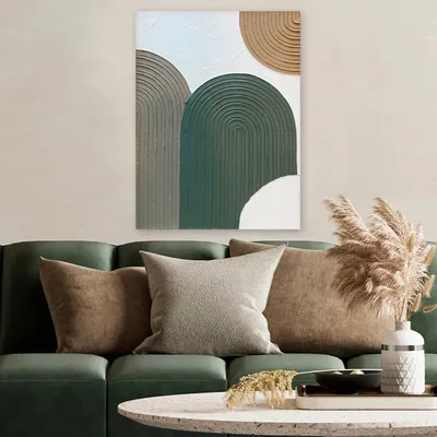 Image de Wallity, RFB2_5070, Peinture décorative 3D sur toile, 100 % PEINTURE, multicolore, 50 x 70 cm
