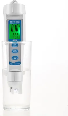 Zdjęcie produktu dla Profesjonalny wieloparametrowy tester jakości wody 3 w 1 Przenośny miernik PH EC TEMP Kwasomierz Urządzenie do analizy jakości wody