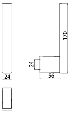 Image de emco loft Porte-papier de réserve, pour un rouleau, vertical, 050500701