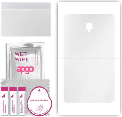 Produktbild von apgo Rückseite Schutzfolie, klar, kompatibel mit Samsung Galaxy Tab A 8.0 (2018), Hinten Hydrogel-Displayschutzfolie mit Positionierhilfe, kratzfest, einfache Montage