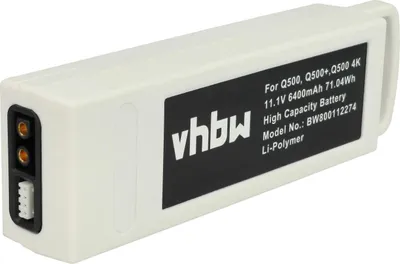 Produktbild von vhbw Akku kompatibel mit Yuneec Q500, Q500 4K, Q500+, Q500+ Pro, Q500+ Typhoon Drohne Multicopter Quadrocopter (6400 mAh, 11,1 V, Li-Polymer)