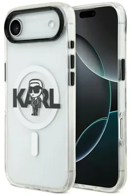Immagine prodotto di Karl Lagerfeld Iml Karl Sketch Logo Custodia Magsafe per Iphone 17 Air - Trasparente