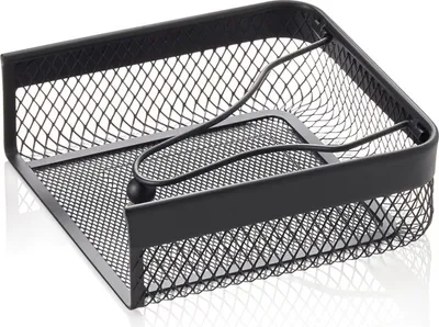 Produktbild von 8x Serviettenhalter Metall schwarz pulverbeschichtet für 33 x 33 cm Servietten