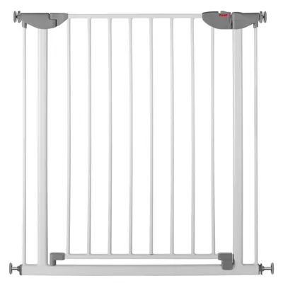 Immagine prodotto di reer Klemmgitter Basic Metall, Türgitter, Treppengitter, Treppenschutzgitter, Schutzgitter, Breite 74 - 80.7 cm, 46730