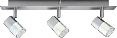 Produktbild von Paulmann Spotlights Hoya Balken 3x42W G9 Nickel satiniert/Glas dichroic 230V Metall/Glas