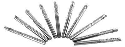 Produktbild von CNC-Wolframkarbid-Spiralfräser, 10 Stück, 4 mm Schaft