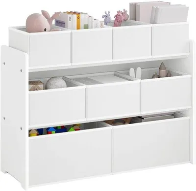 Image de Armoire de rangement pour jouets pour enfants - 9 compartiments - Blanche