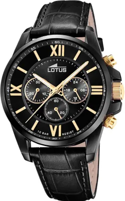 Produktbild von Lotus Herren Uhr Classic Elegant Edelstahl Armbanduhr schwarz UL18881/3