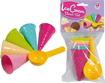 Produktbild von Iden Basic Sandformen Set Eis mehrfarbig 6 Teile