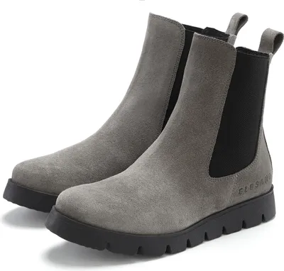 Produktbild von Elbsand Stiefelette Schlupfstiefel, Stiefel, Sommerstiefelette, Boots, Lederstiefelette grau Größe 37