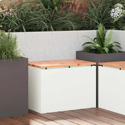 Produktbild von "Schlussverkauf" Bank Outdoor 1 PC - Gartenbank Sitzbank - Weiß 60x40x43 cm C15440