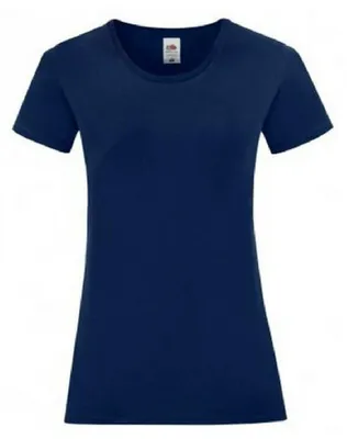Image de Fruit of the Loom - T-shirt « Iconic 150 » pour femmes FK3358 (2XL) (bleu marine)