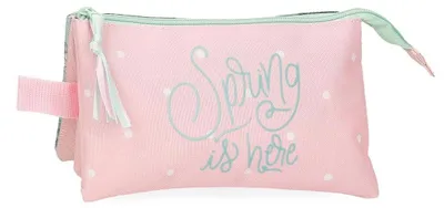 Immagine prodotto di Roll Road Spring: Astuccio triplo, rosa, 22 x 12 x 5 cm, in poliestere