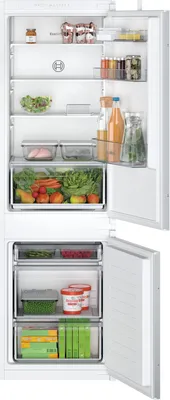 Image de Bosch Serie 2 KIV865SE0 Réfrigérateur-congélateur Pose libre 267 l E Blanc