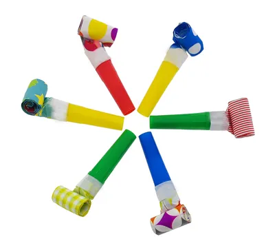 Produktbild von Papstar 18655, Party-Hupe, Gemischte Farben, 5,4 g, 150 mm, 20 mm, 6 Stück(e)