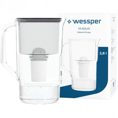 Imagen del producto de Jarra filtrante Wessper D1 SOLID, 2,8 litros, color , con 1 filtro aquaclassic